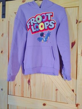 Froot Loops Purple Graphic Pullover Hoodie